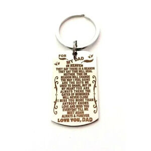 For My DAD IN HEAVEN KEYCHAIN